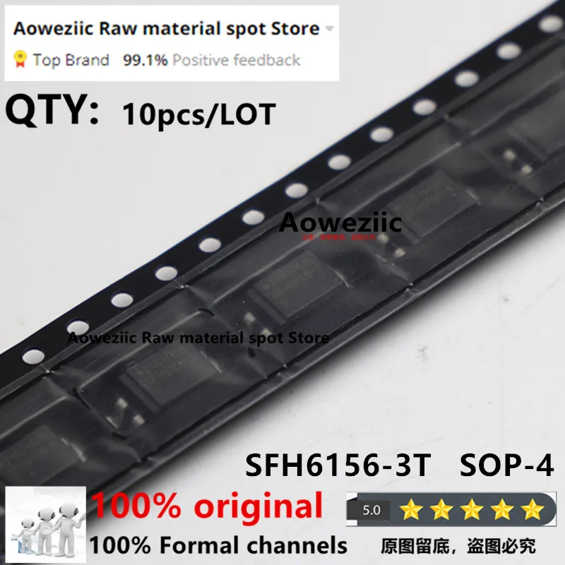 Aoweziic  2023+   100% New Imported Original  SFH6156-3T   SFH6156-3  SOP-4   Transistor Optocoupler