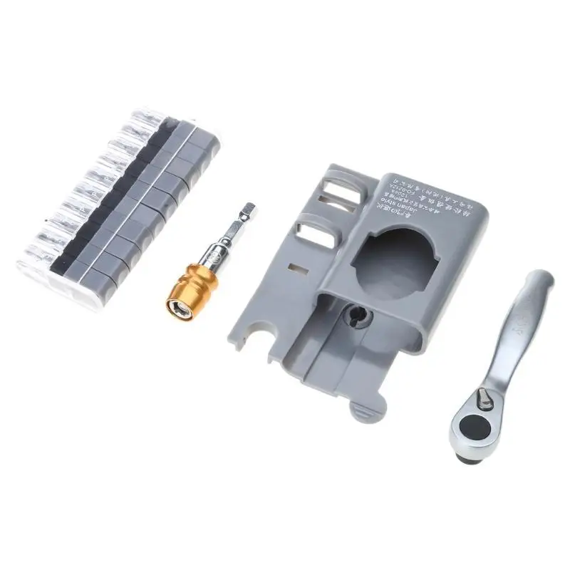 

652F Ratchet Screwdriver Positive And Negative Screw Combination Set 10Pcs Screwdriver Ratchet Wrench Repair Hand Tools