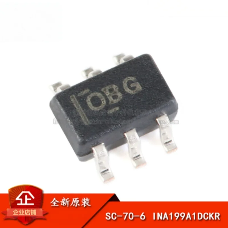 10PCS INA199A1DCKR New Original Bidirectional Current Sense Amplifier SC70-6 Zero Drift 50V/V Gain Monitor IC