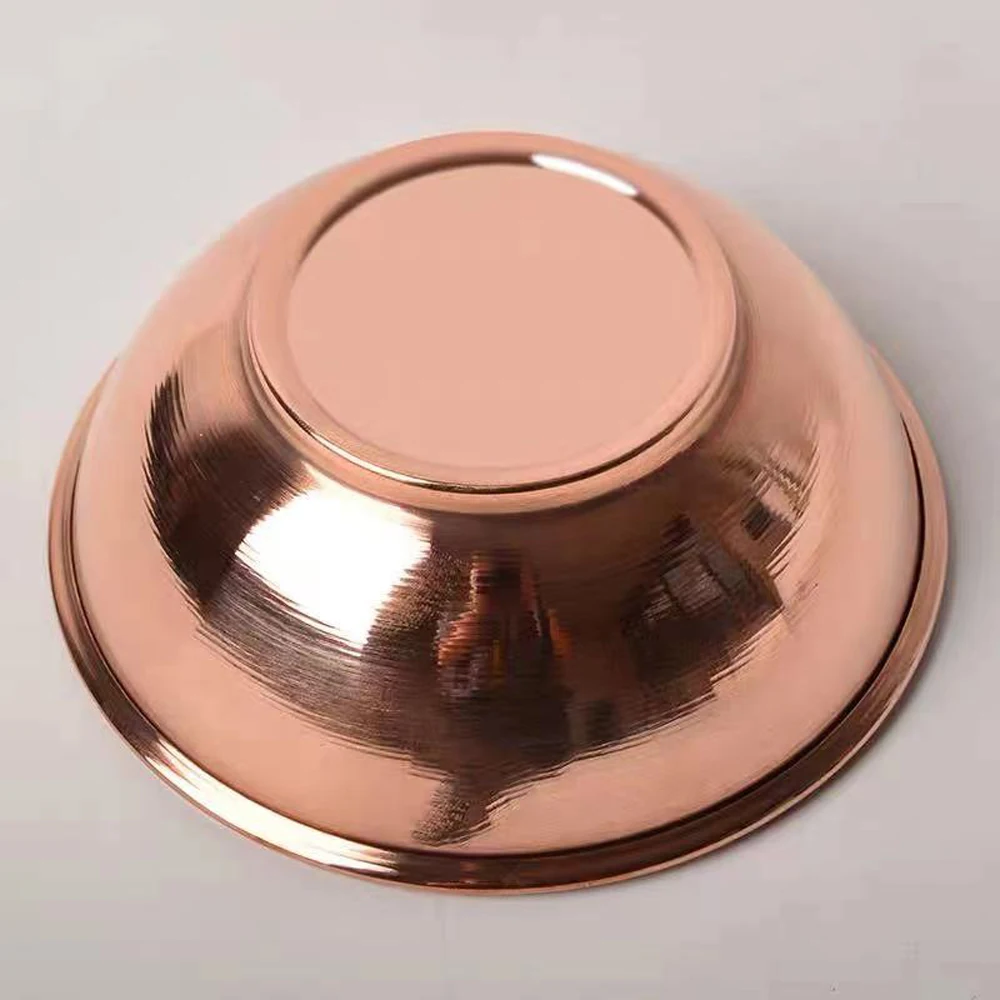 Premium Pure Copper Ice Cream Bowls Salad  Mixing Serving Bowl Decorative Copper Bowl For Your Kitchen