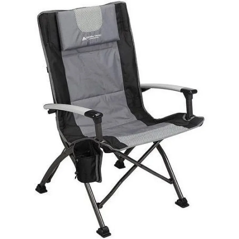 

High Back Camping Chair, Black, Adult