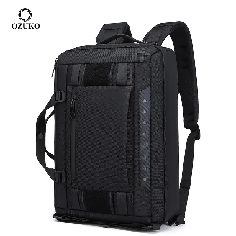 

OZUKO New Waterproof Business Backpack Men 15.6" Laptop Backpack Multifunction Large Capacity Outdoor Travel Bag Male School Bag