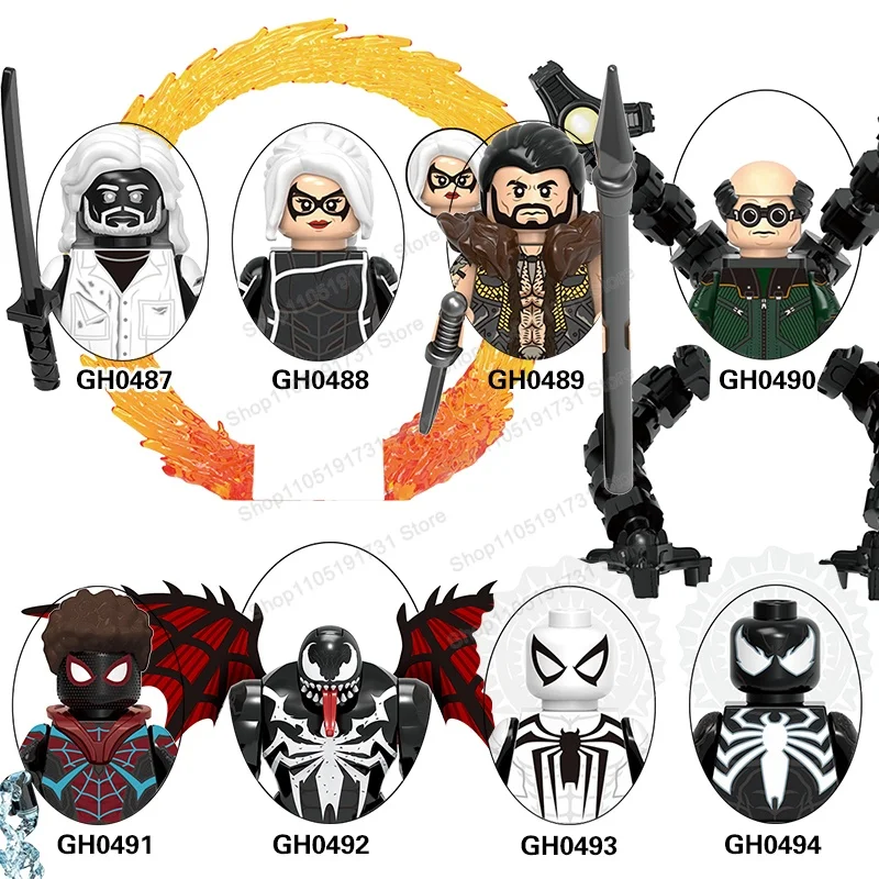 Boîte Mystère Série de Dessins Animés Blocs de Construction Figurines Mini-Poupées Humaines Figurines Jouets pour Enfants Cadeaux d'Anniversaire Collection Cadeaux