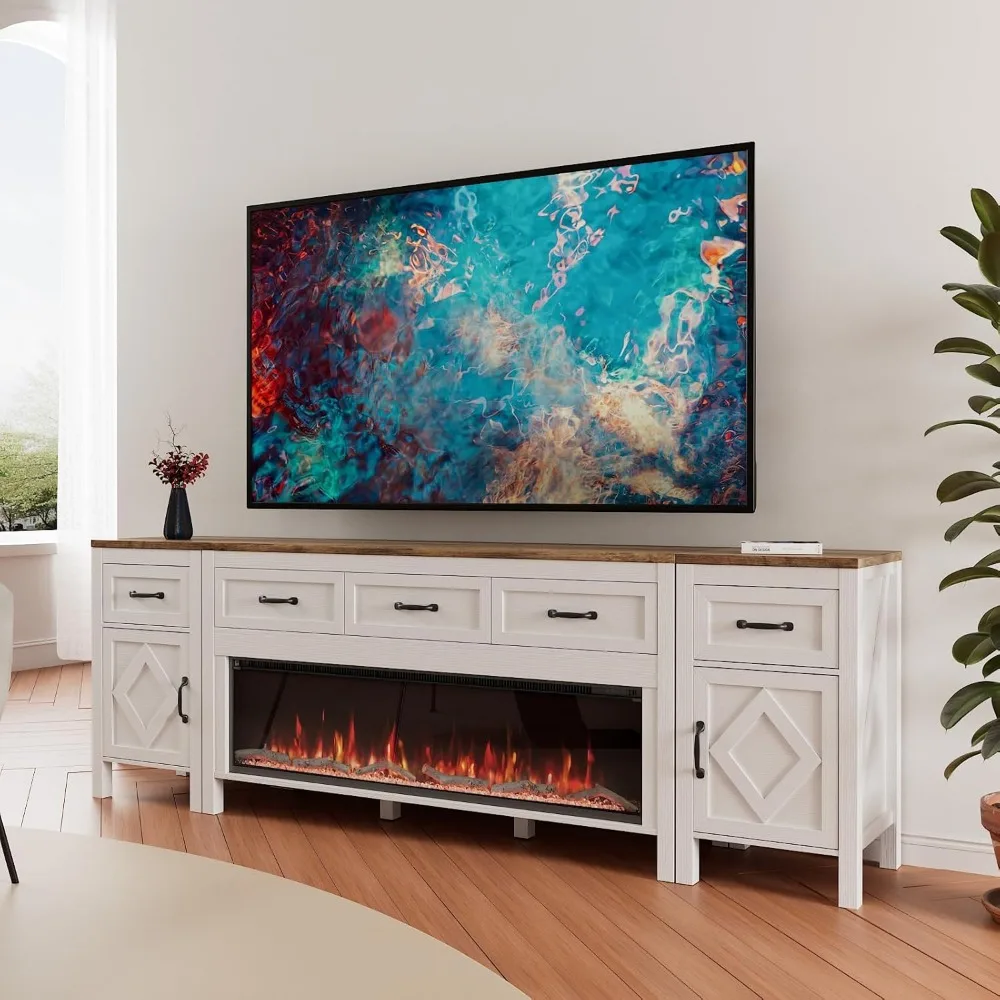 Fireplace for TVs Up To 95 Inch, with 50