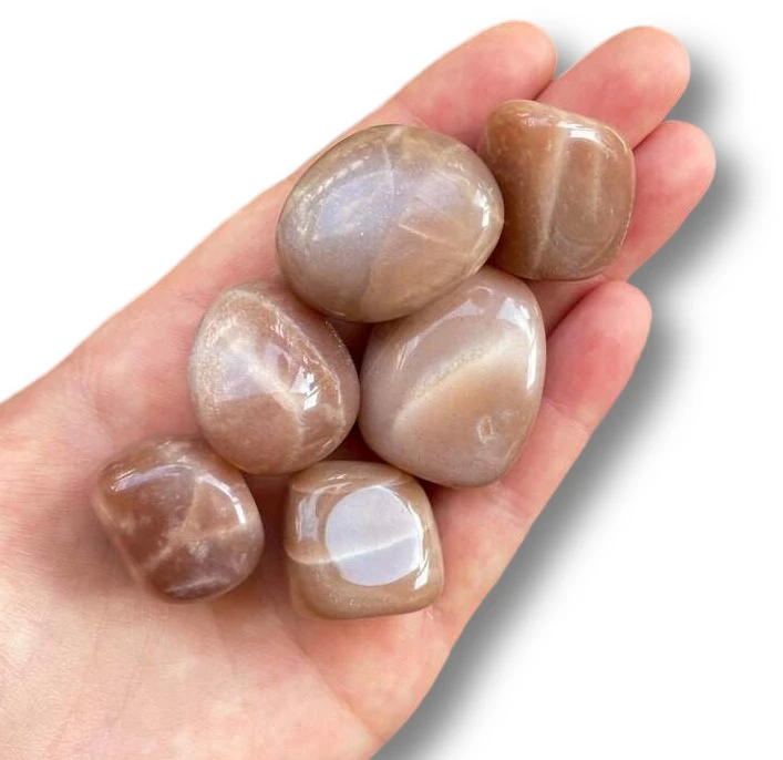 2-3cm Peach Moonstone Gemstone Tumbled Moonstone Crystal