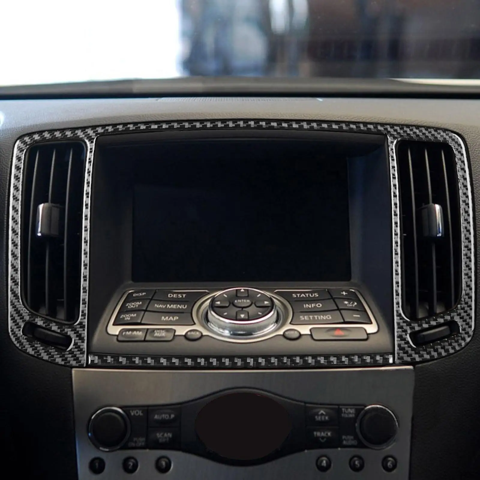 Garniture de Ventilation Centrale Anti-Poussière, Autocollant de Décoration pour 010-2013, Accessoires de Quatuor NikAutomobile, 2 Pièces