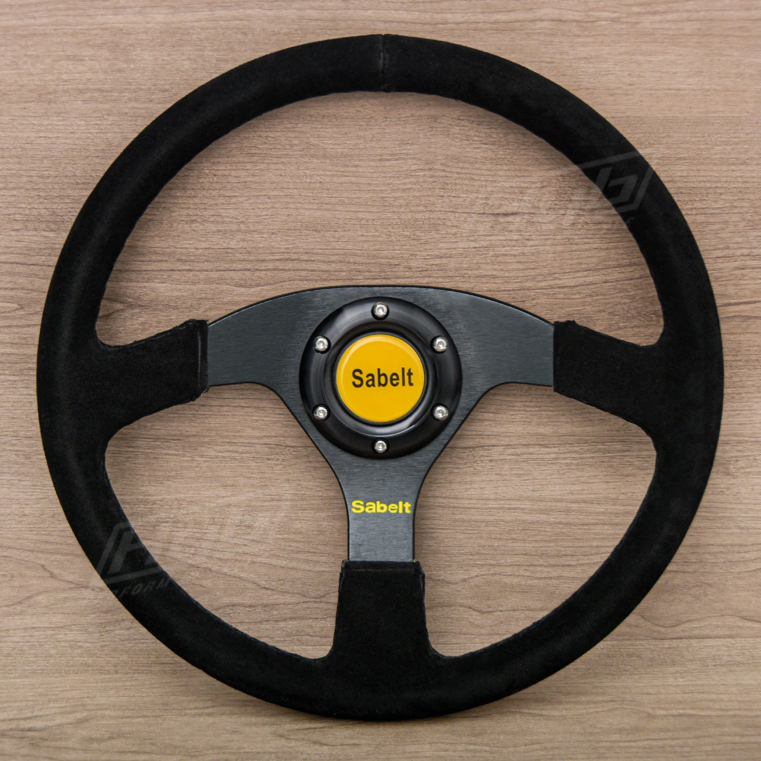 14inch JDM Sabelt Rally Leather Steering Wheel Universal Modified Car Racing Sports Steering Wheel