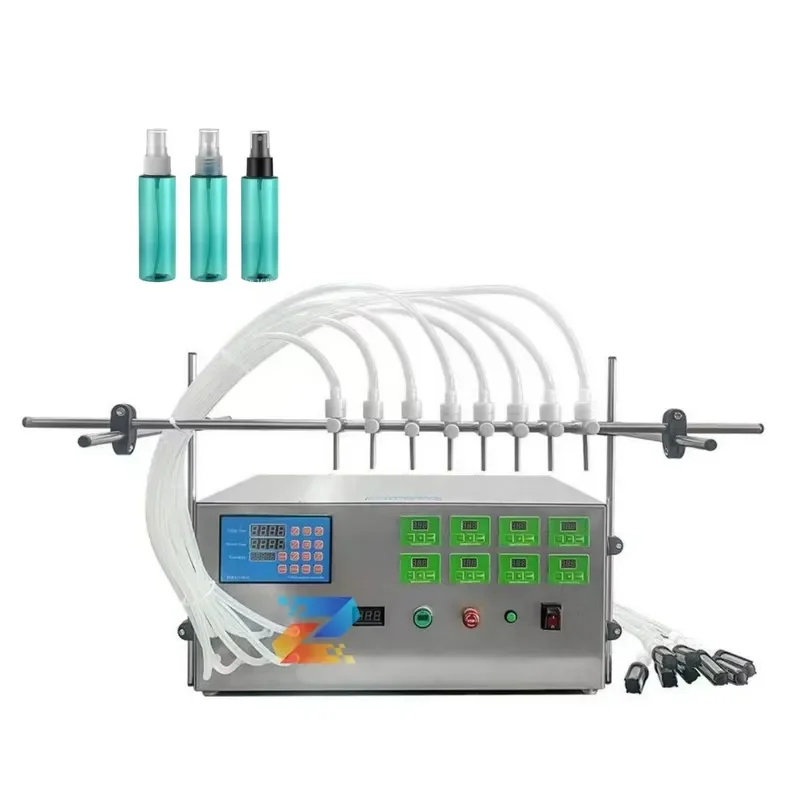 2026 Manual Semi Automatic 3 - 1000 ml 4/6/8/10 Heads Water Liquid Peristaltic Pump Bottle Filling Machine