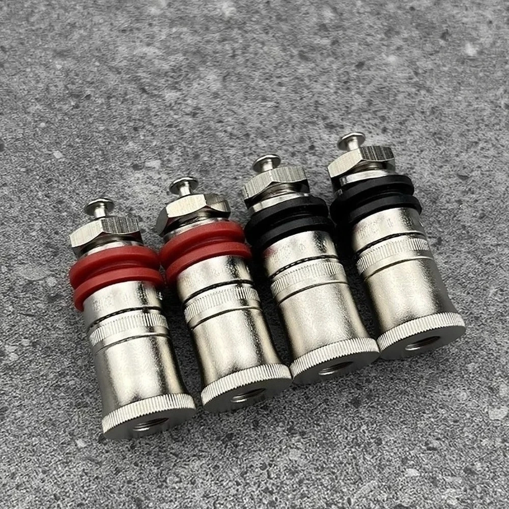 Hi-End 868 Binding Post Rhodium Gold Plated Speaker Niobium Terminal Banana Jack Amplifier Connector  Sound Audio Adapter