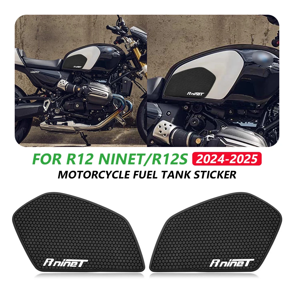 

Gas Tank Skin Pad For BMW R12 nine T 2024 R12 NINET 2025 R12S Motorcycle Fuel Side Traction Anti-Slip Sticker Knee Protector