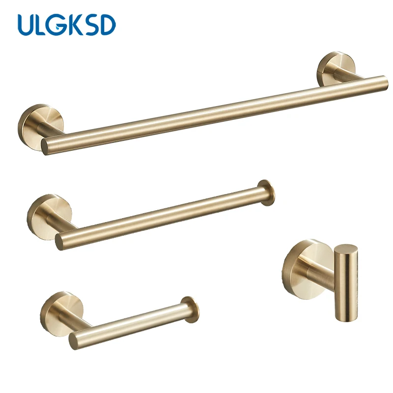 Матовый золотой набор аксессуаров для ванной комнаты, держатель для туалетной бумаги с крючками, 40 см, вешалка для полотенец для ванной комнаты, полка для установки гвоздей