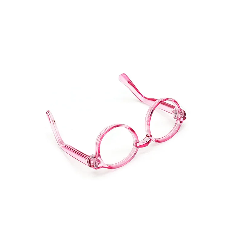 1/3 1/4 Bjd Dolls 20cm Dolls Glasses 6cm/ 7.8cm Length Clear Lens Round Frame Eyewear Eye Glasses Doll Clothes Accessories Toys