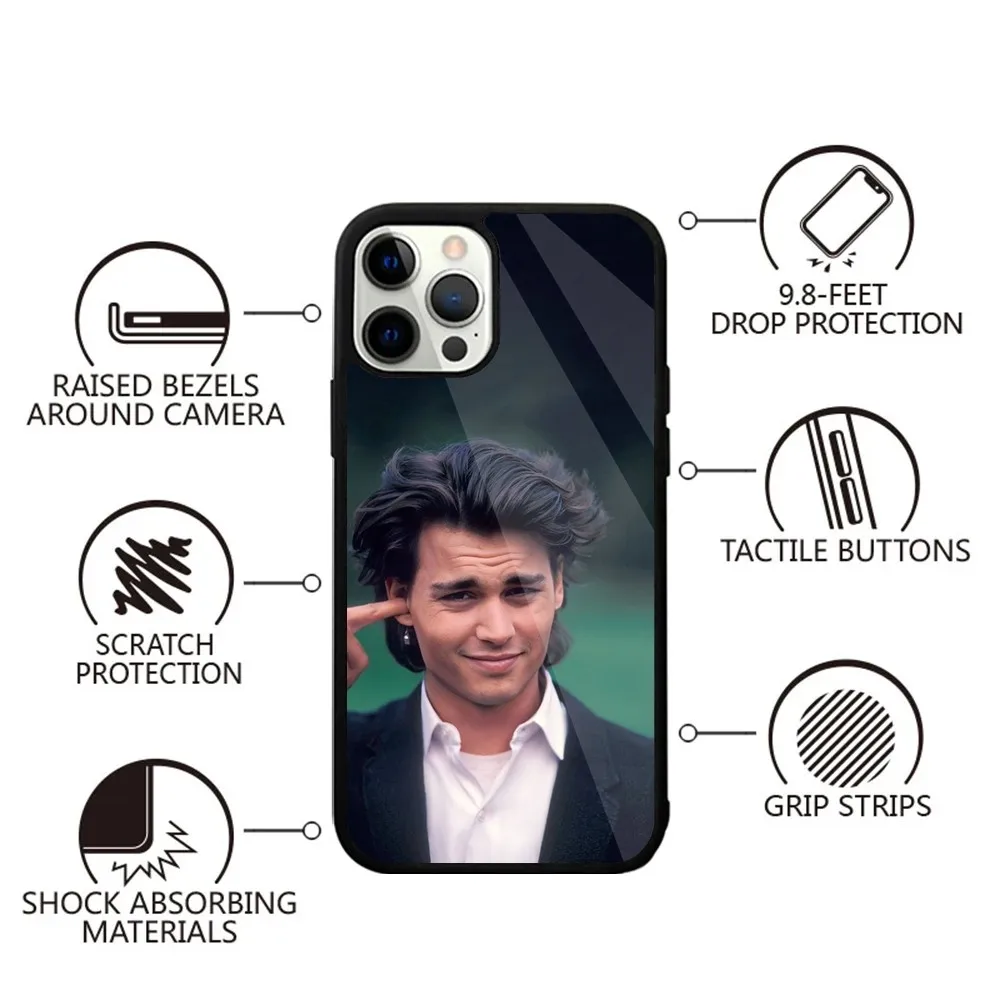 Young J-Johnny D-Depp Phone Case For iPhone 15,14,13,12,11,Plus,Pro,Max Mini Magsafe Magnetic Wireless Charging