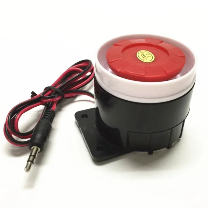 Bocina de alarma antirrobo piezoeléctrica con cable, 12v, 24V, 220V, alto Decibelio, sirena de policía, sirena de ataque aéreo, 402