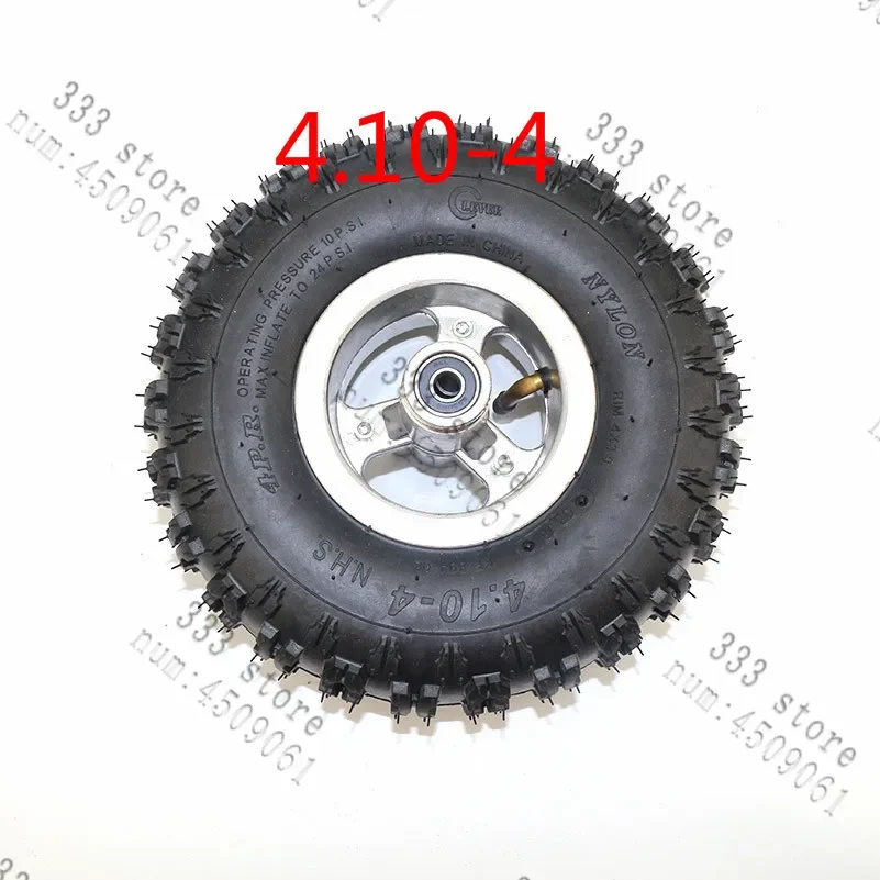 4.10-4 tire 4  inch  wheel inner tube hub rims for electric tricycle scooter 4 wheeled vehicle ATV    Quad Go Kart 47cc 49cc