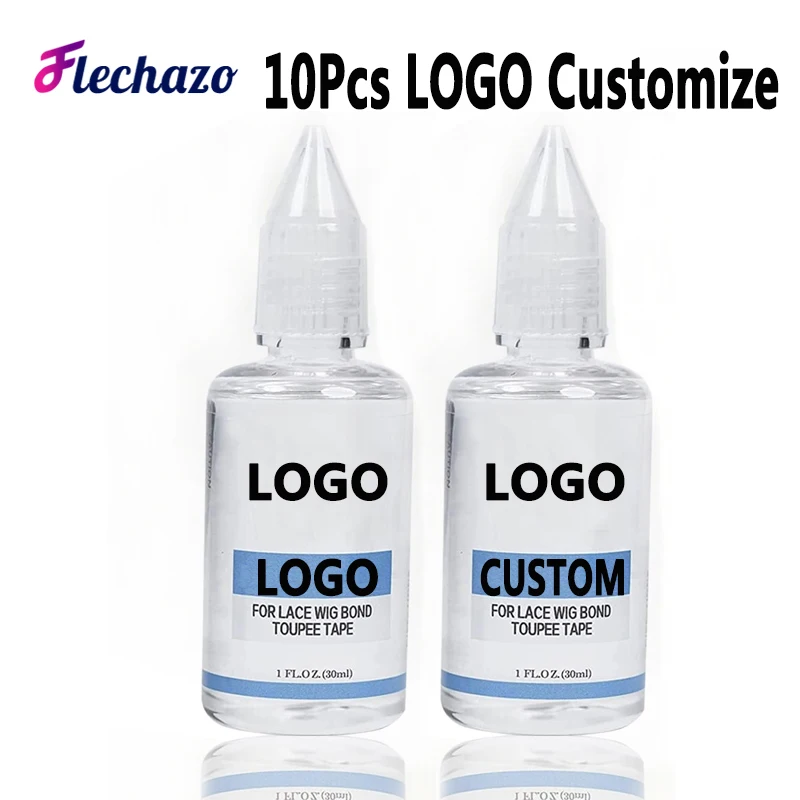 Lace Glue Remover With Logo Customize 10Pcs - Fast Acting Hair Extensions Remover Tape In Extension Remover, Adhesive Remover