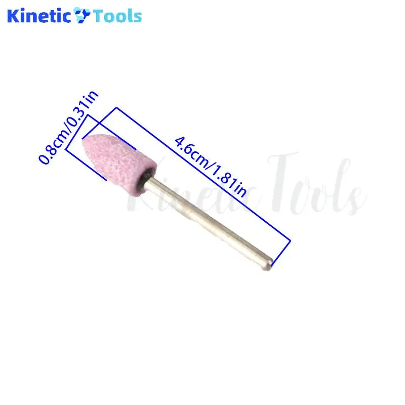 100PCS/Kotak Batu Abrasif Pemoles Kepala Gerinda Mata Bor Listrik Roda 8mm Untuk Alat Putar Dremel