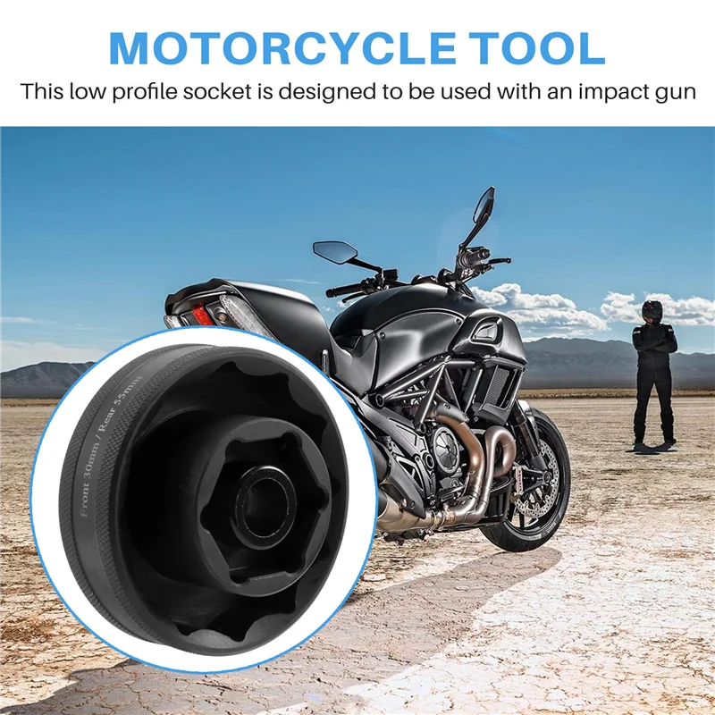 

R1-55Mm + 30Mm Wheel Nut Socket Tool For Ducati 1098 1198 1199 Multistrada Diavel