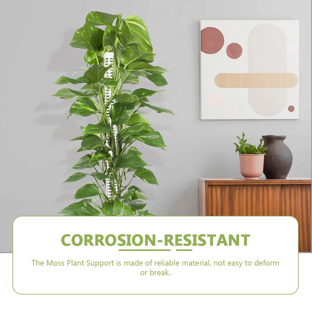 

1 Set Of 28Cm Plastic Moss Pole Stackable Moss Sticks For Indoor Plants Climbing Support Potted Vines Monstera Plant Trellis