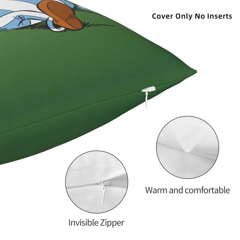 맞춤형 아스테릭스 및 오벨릭스 모험 만화 북유럽 던지기 베개 커버, 소파 쿠션