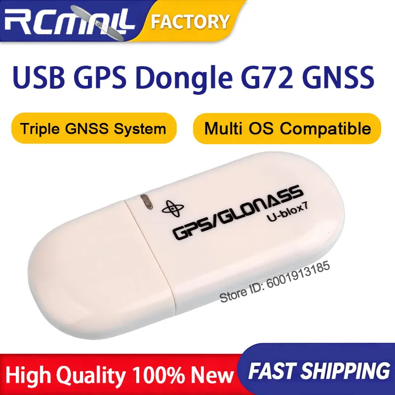 G72 G-Mouse USB GPS Dongle Glonass Beidou GNSS Receiver Module Built in Flash Compatible with Raspberry Pi PC Windows Linux