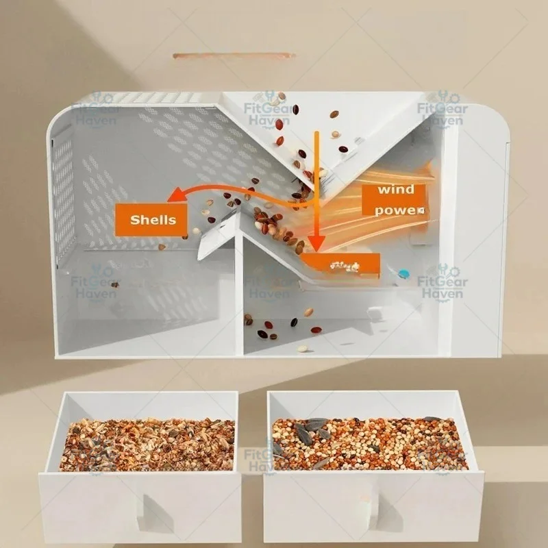 Electric Grain Winnower for Bird Seeds Seed Winnowing Machine Grain Husk Blower for Kitchen Use