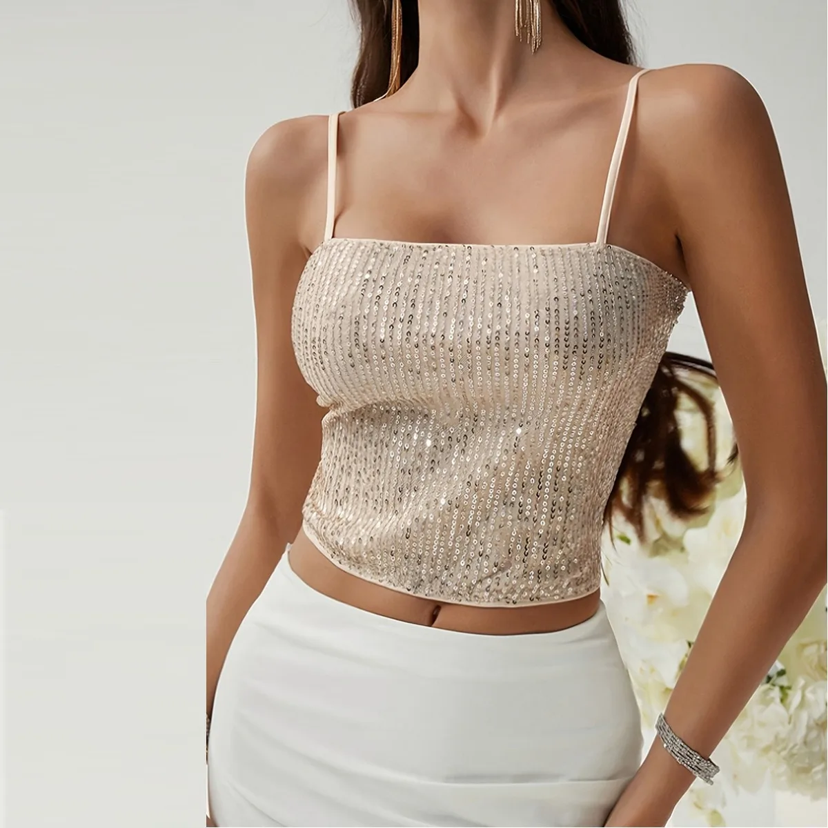 

Sexy Women's Summer Tank Tops Sleeveless 2025 New Sweet and Interior with Square Collar Lace Camisole Vest for Female Streetwear