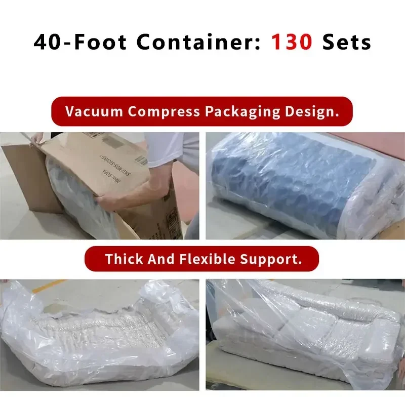 Foshan Modern Compression Sealed Sponge Modular Sofa Couch Density Foam Vacuum Packed Compressed Sofa