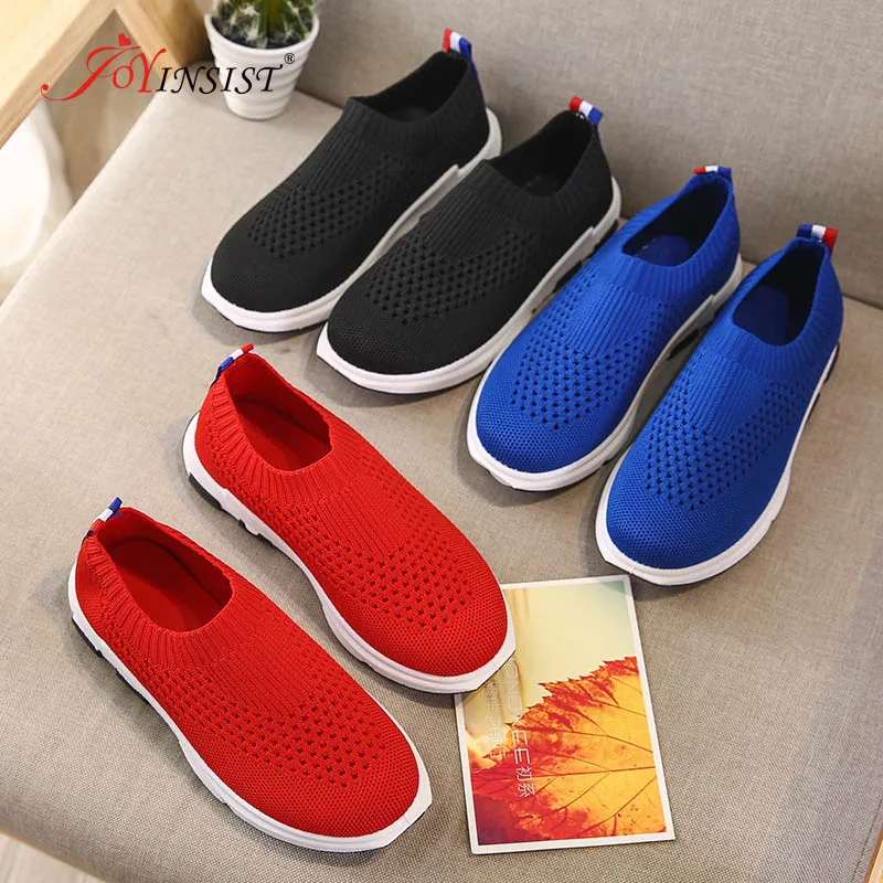 Kids Sneakers Running Children Shoes Boys Sport Shoes Girls Breathable Knit Socks Sneakers Outdoors Soft Casual Shoe 2024 New