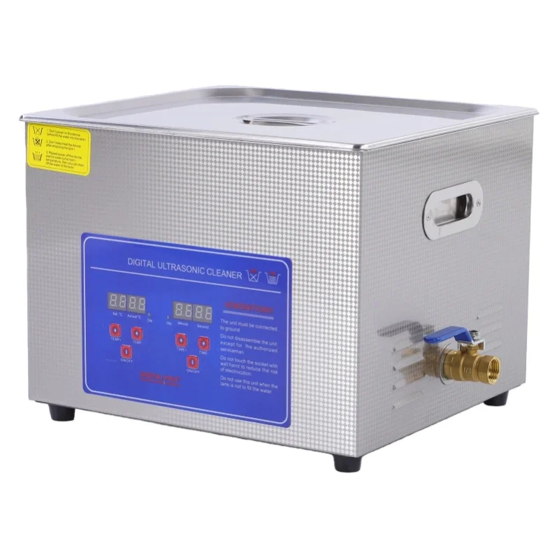 Ultraschall-Reinigungsgerät 15L Digitaler Uhrenreiniger 40kHz mit Heizung Edelstahl Einstellbare Zeit und Temperatur für Schmuck und Brillen