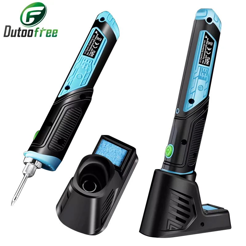 4V USB Cordless Soldering Iron Rechargeable Repair Welding Tools Fast Charging Wireless Electric Solder Iron with LED Light