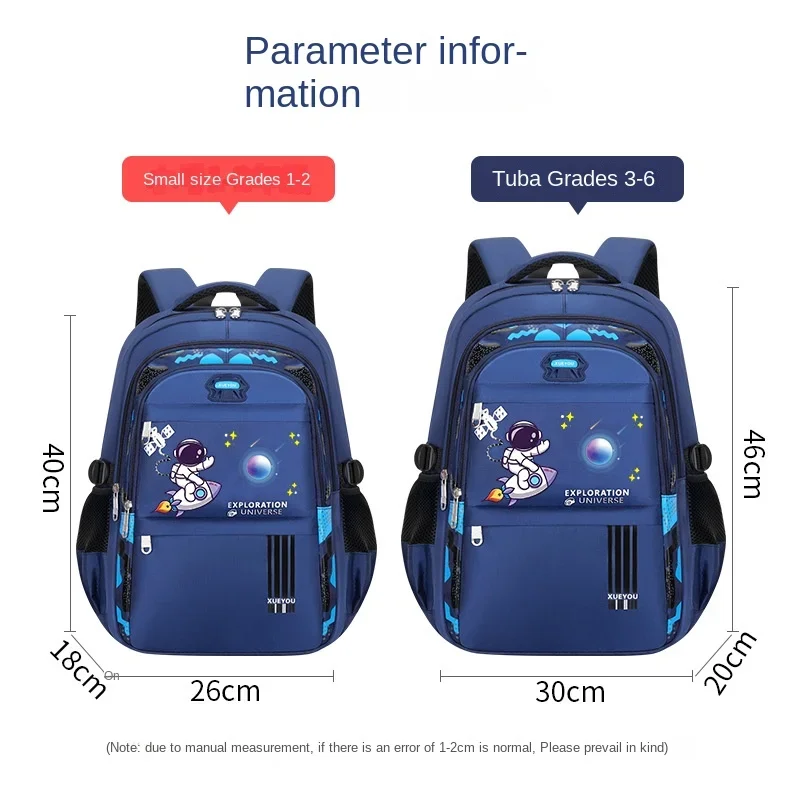 Space Astronaut Schoolbag for Primary School Students To Reduce The Burden and Protect The Spine. Large-capacity