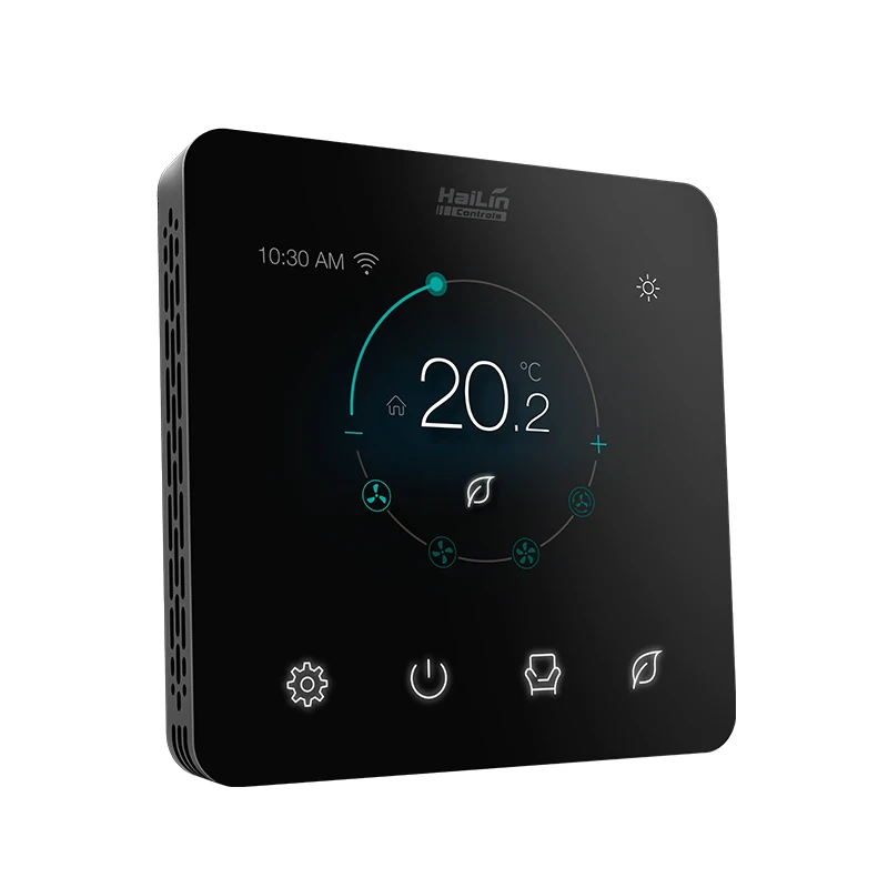 Color Touch Screen Smart Wi-Fi  Thermostat for FCU+Hydronic Floor Heating 220V AC Flush Mounting Tuya App Vivi D Series
