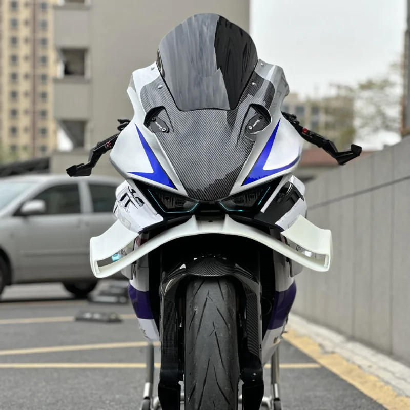 CFMOTO 675SR-R 675 SR-R의 경쟁력 있는 하단 립 스포일러 대형 전면 립 무손상 직선형 측면 엣지 스포일러 수정 썸네일 2