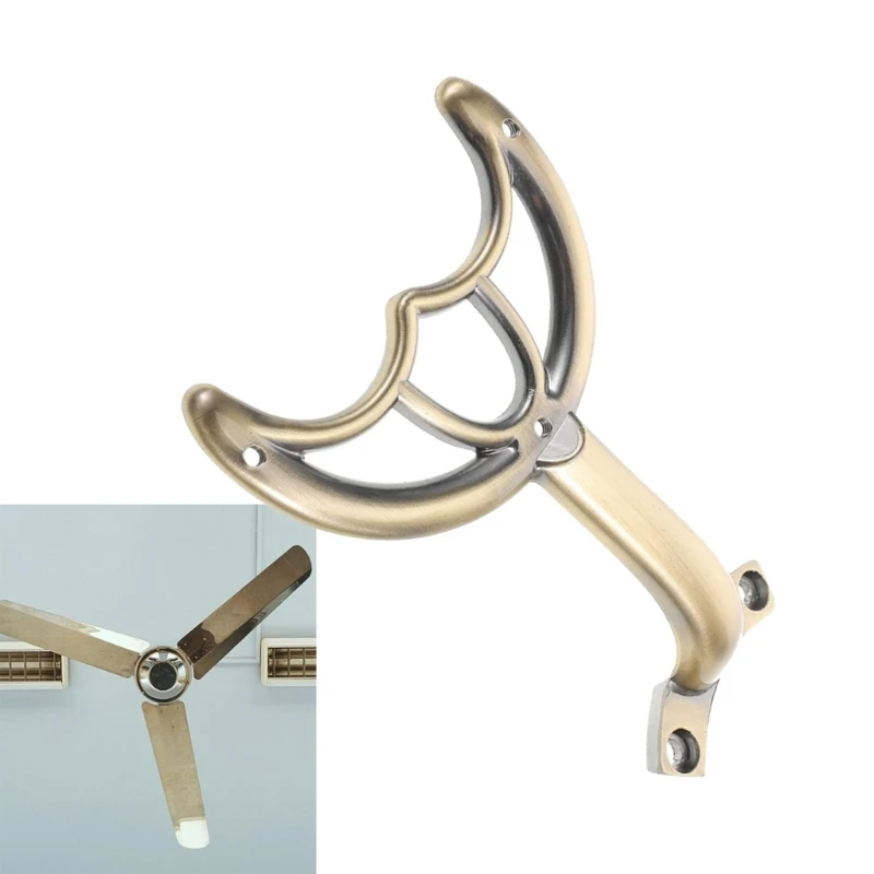 1185 Modern Gold Zinc Alloy Ceiling Fan Arm Arm Holder Support Easy Angles Adjustment