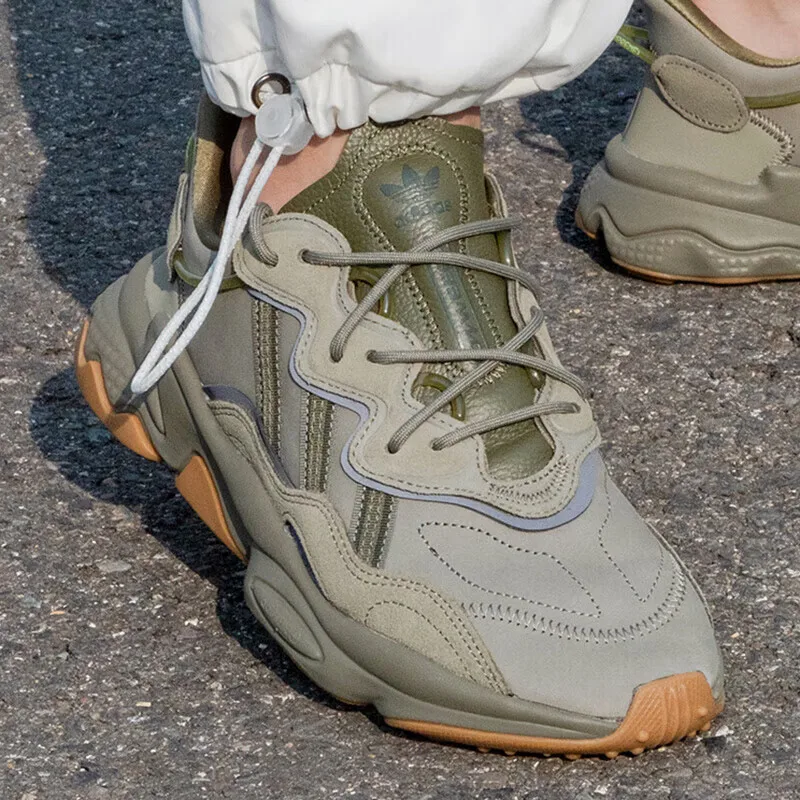 

Спортивная обувь Adidas OZWEEGO. Серия Originals, Лоскутное шитье цвета хаки, Ретро-тренд, первый выбор