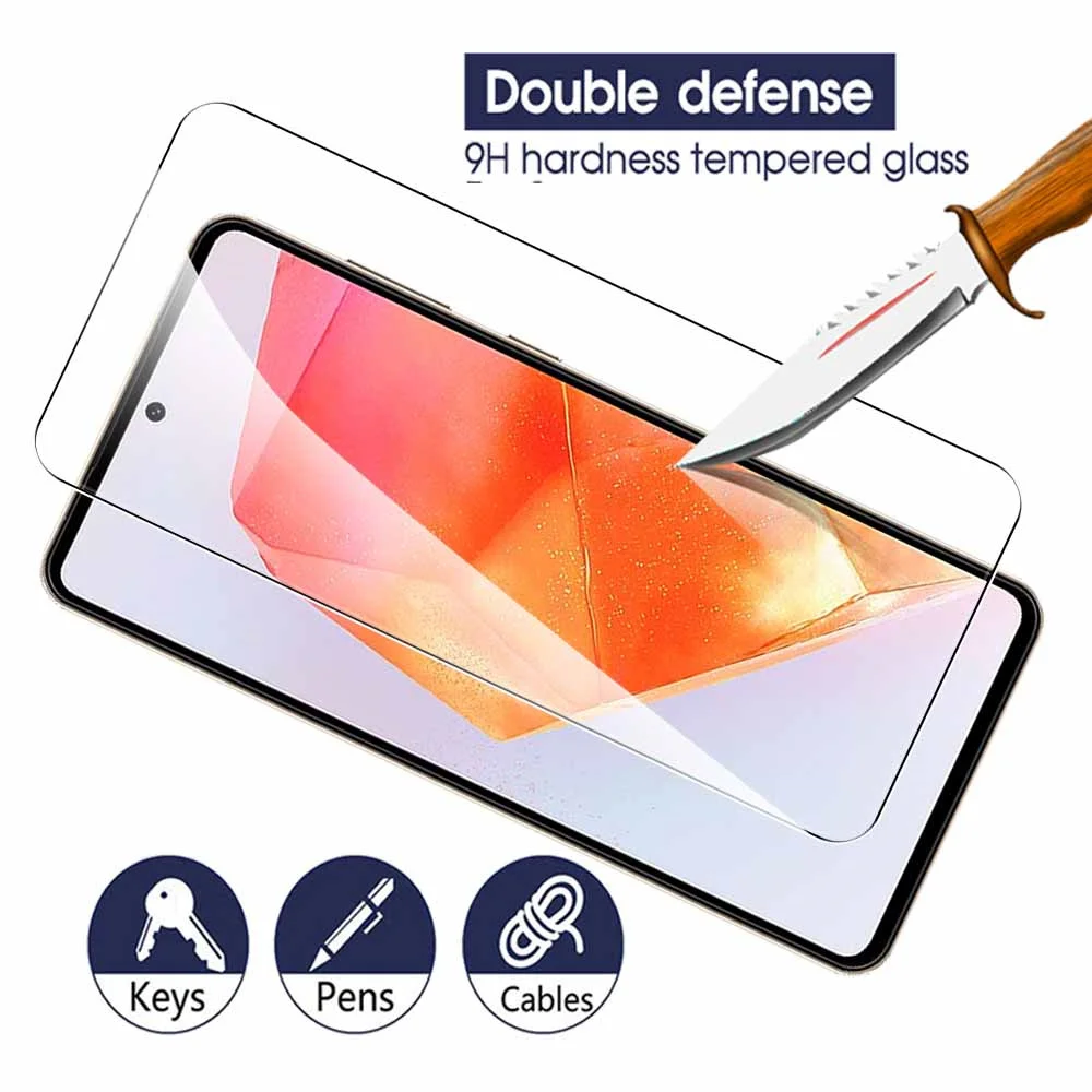 Чехол 2 в 1 из закаленного стекла для Samsung Galaxy C55 5G, защитные пленки для экрана Samsung C55 C 55 55C 6,7 '', защитные пленки для объектива камеры