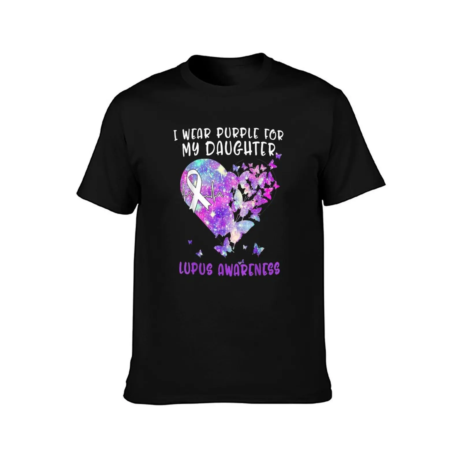 I Wear Purple For My Daughter Lupus Awareness T-Shirt street wear blacks men t shirts high quality