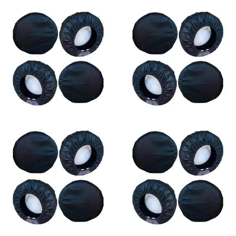 

Fade Resistant Truck Tire Protectors Shield For 21-32 Inch Black Anti Scratch Oxford Flocking Material Universal H9EE