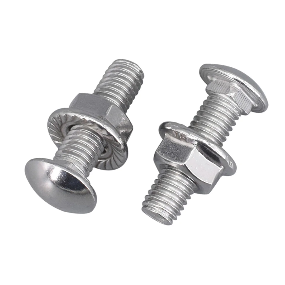 M5M6M8M10M12 304 Stainless Steel Round Head Bridge Square Neck Connecting Bolt