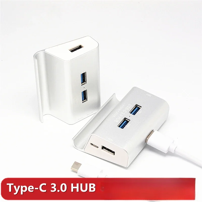 

USB 3.0 hub SD/TF multi-function card reader Expandable phone stand docking station Aluminum alloy with stand COMBO