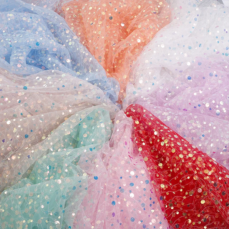

1-yard Mesh Hanging Piece Embroidery Mesh Bottom, Diy Doll Skirt Handmade Bow Bag Accessories Toy Doll, Headdress Hair Accessory