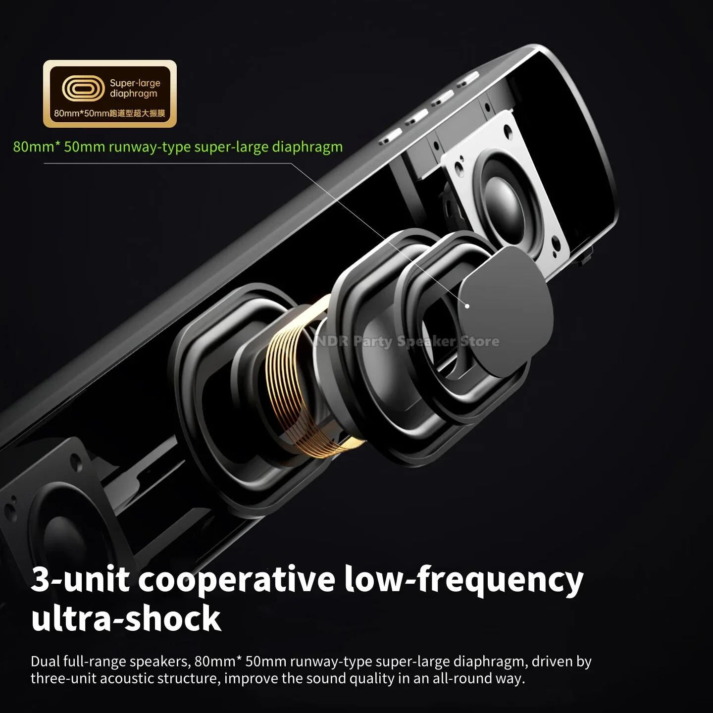 SOAIY Audio Computer Speakers Home Desktop Subwoofer Mini Portable Game USB Wired Esports Sound Compatible with Bluetooth 5.4