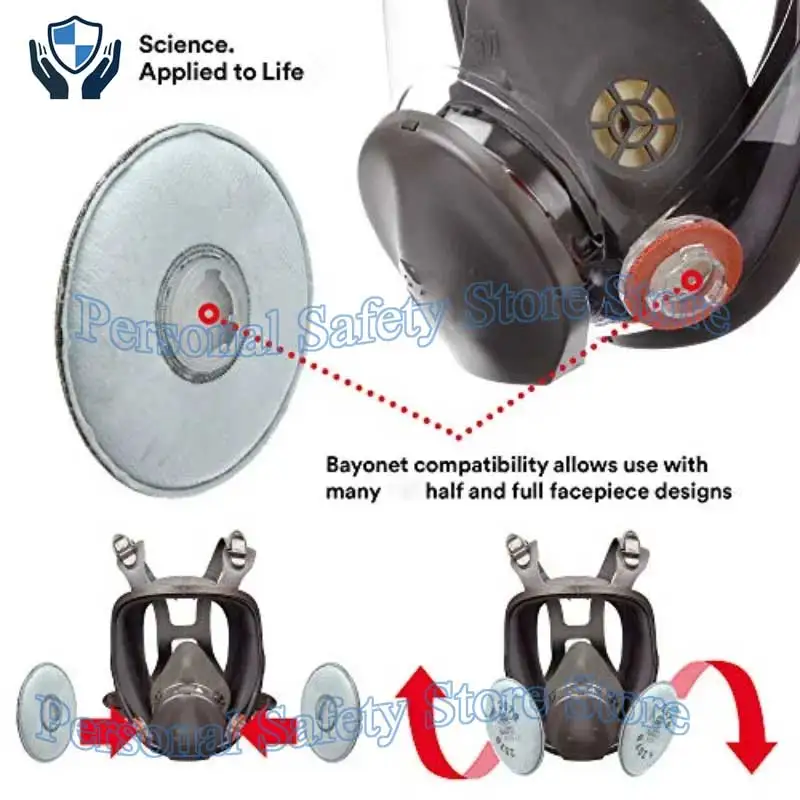 Imagem -02 - Filtro Respirador P95 2078 Ajuda a Proteger contra Óleo e Não Baseado em Óleo Sulfatos Nível de Incômodo Vapor Orgânico Alívio de Gás Ácido