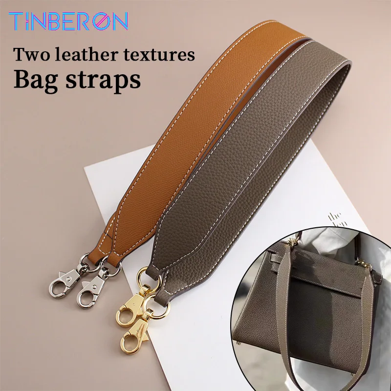 TINBERON Leather Bag Strap Accessories 67cm Underarm Bag Strap Women's Handbag 25 28 30 Replacement Wide 4CM Shoulder Bag Straps