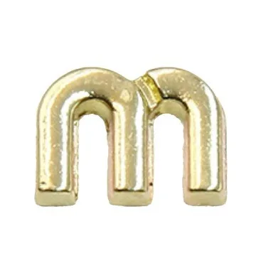 5pcs Industrial Style Three-dimensional Letter Alloy Accessories DIY Earrings Hair Accessories Pendant Charms Material Wholesale