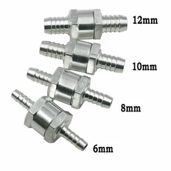 Non Return Valve One-Way Check Valve Aluminium Alloy Valve 6/8/10/12mm For Fuel Air Water Pipe Tube Hose Check Valve