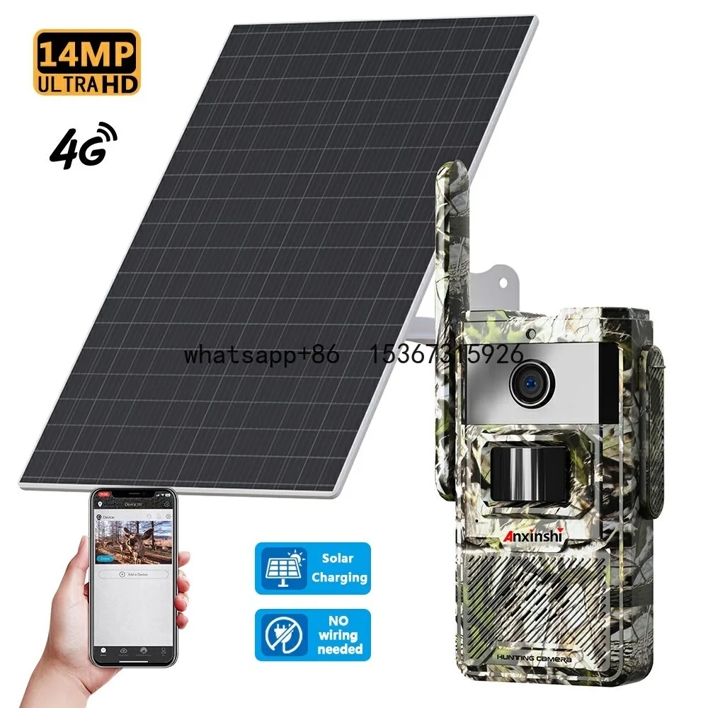 4G 14MP Solar Outdoor HD Waterproof Motion Detection Camera Recommended installation Solar 4G hunting Camera