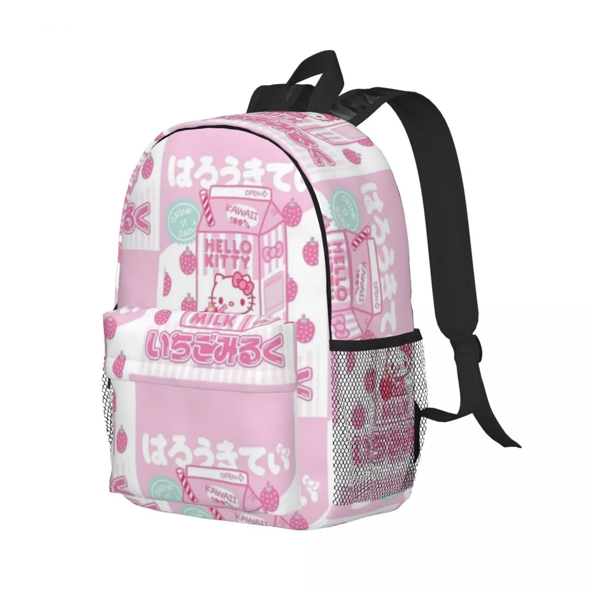 Hello Kitty 15-Inch Waterproof Backpack - Lightweight Travel Bag with Multiple Pockets for Organization