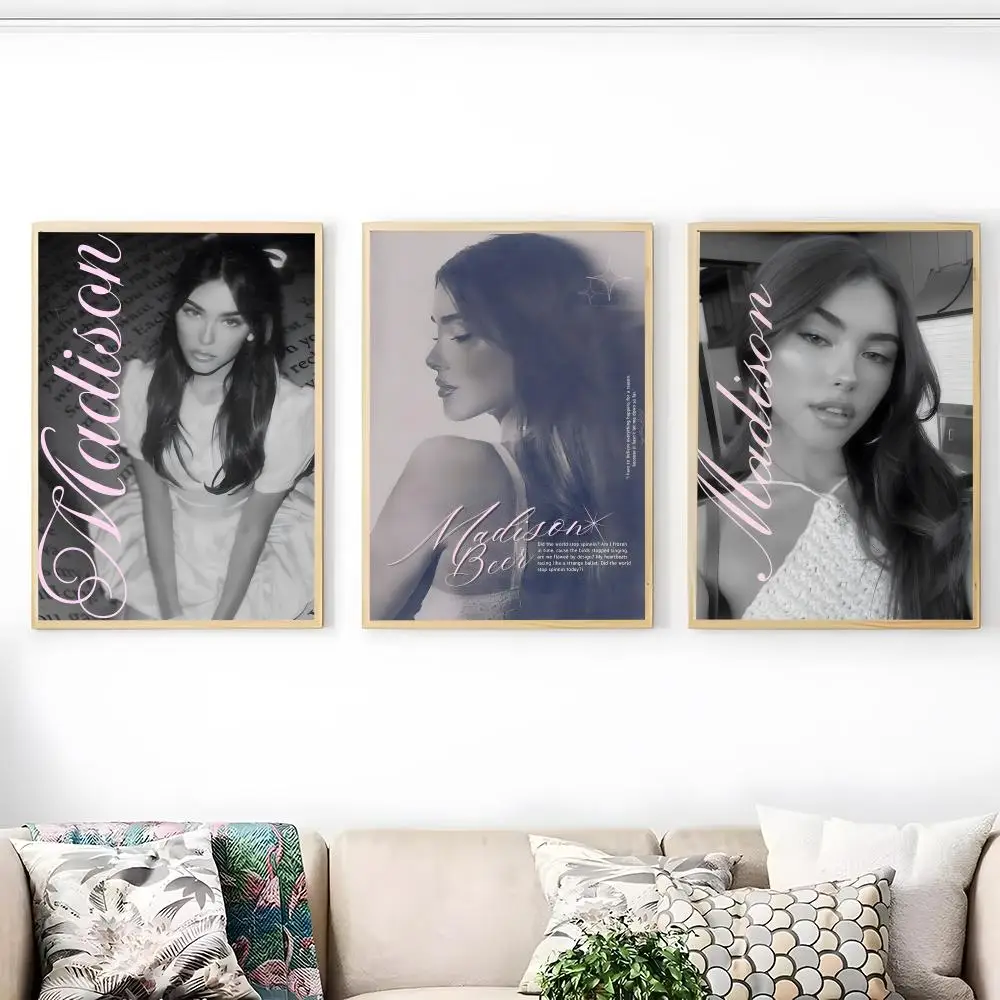 Singer M-Madison Beer Poster Creative Wall Art Stickers For Living Room Dormitory Bedroom Easy To Apply No Mess